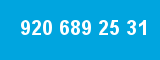 920 689 25 31 920 689 25 31